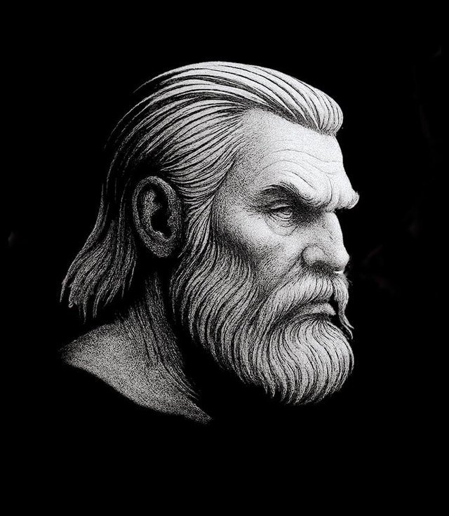 The KRATOS warrior, engraved